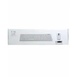 Platoon Pl-374 K-06 Beyaz Dock Wıreless Kablosuz Klavye Mouse Set*30
