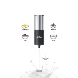 Sinbo Sto-6727 ( Pilli ) Süt Köpürtücü & Karıştırıcı Mini Mikser ( Süt & Kahve & Sos & Yumurta)*24