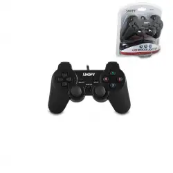 Snopy Sg-401 Ps3 Siyah Oyun Kolu Analog ( Titreşimli ) ( Usb Kablo ) ( 15 Tuş & 2 Analog & 8 Yön Tetikleyici ) ( 1.8mt Kablo )*50