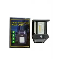 Solar Interactıon Wall Lamp Xy-888 ( Solar & Sensörlü ) Aplik Duvar Lambası ( Dış Mekan ) ( 5.5v & 1w & 1800mah )*100