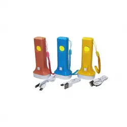 Tblpuls Tb-01 T-01-c ( 2ın1 ) Usb Şarjlı El Feneri ( Kilitli Poşetli )*240 Q9