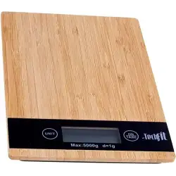 Techfit Tf-1007 Dijital Bambu Mutfak Terazi Tartı ( 5kg )*24