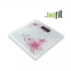 Techfit Tf-1053 Dijital Desenli Kare Cam Baskül Terazi*20