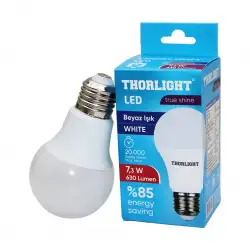 Thorlıght A-6007b ( 7.3w ) E27 Beyaz Led Ampul*10x5