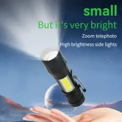 Ultra Güçlü Taktik Şarjlı Led El Feneri Çakarlı