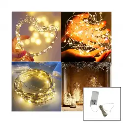 Wınnboss Wn-1212 ( 2 Pil ) ( 5mt ) ( Günışık ) Peri Led Dekor Lamba*10x100