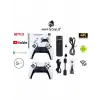 4k Game Tv Stick Android Tv Wifi Kablosuz Çift Kol Game Stick 64gb Hafıza Atari