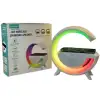 Kablosuz Telefon Şarj Bluetooth Hoparlör Istasyonu Ses Rgb Atmosfer Gece Işık Bt-2301