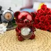Sevimli Ayıcık Güllü Takı Kutusu Kırmızı