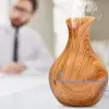 Vazo Model Ahşap Görünümlü Usb Şarjlı & Işıklı )( Hava Nemlendirici & Buhar Makine & Koku Giderici