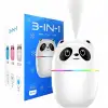 3ü 1 Arada Panda Nemlendirici, Led Işık, 220 Ml Kapasite, 12 Saat Çalışma Süresi, Model A10