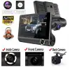 4 İnç Araç İçi Kamera Kaydedici Çift Ön Ve Arka Hd 1080p Gece Görüşlü Araç Kamerası