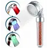 Filtreli LED Duş Başlığı, El Duşu, Renk Değiştiren, Yüksek Basınçlı, Su Tasarruflu El Duşu Başlığı