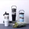 900 ml Taşıma Kulplu Paslanmaz Çelik Termos Mug Bardak