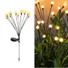 8 Dallı Ateş Böceği Solar Bahçe Lambası 2 Adet