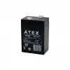 Atex Ax-604 ( Kalın ) Kuru Akü 6v-4ah Amper*20