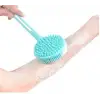Çift Taraflı Silikon Uzun Saplı Banyo Fırçası Cm-331
