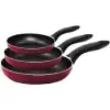 Ebriş Mutfak Tavacı ( 3pcs ) Teflon Tava Seti Bakalit Saplı (16-20-24cm )*20