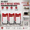 Egonex Medalyan Dl-37 ( No-7 ) ( 30pcs ) Dübel Beyaz & Plastik*12x9