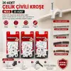 Egonex Medalyan Dl-41 ( No-5 ) ( 20pcs ) Çelik Çivili Kroşe*12x9