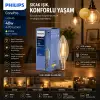 Egonex Phılıps-347267 00 Corepro ( 2700k & E14 ) ( 4.3w = 40w & E27 ) ( Led Filament & Rustik Ampul ) Lamba ( 470 Lumen ) ( Cam Gövde )*10=k