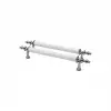 İbico-918 ( Orta & 13cm ) ( Krom & Beyaz ) Boru Kulp*10x5