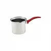 İbico K22-002 ( No-4 ) Çelik Cezve ( Kırmızı Kulp )*100