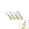 L Cheese Knife Set Baysa-1611 ( 4pcs ) Peynir Bıçak Seti ( Ahşap Bambu Saplı )*240