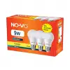 Novo 3’lü Led Ampul 9w Beyaz Işık E27