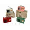 Platoon PL-4708 Bluetooth 5.3 Mini Metal Retro Radyo