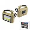 ZMAX MAX-3163 ( SOLAR GÜNEŞ ENERJİLİ & USB ŞARJLI ) TAŞINABİLR EL FENERİ (POWERBANK) (3İN1=LED & COB LED & ŞERİT LAMBA)*24