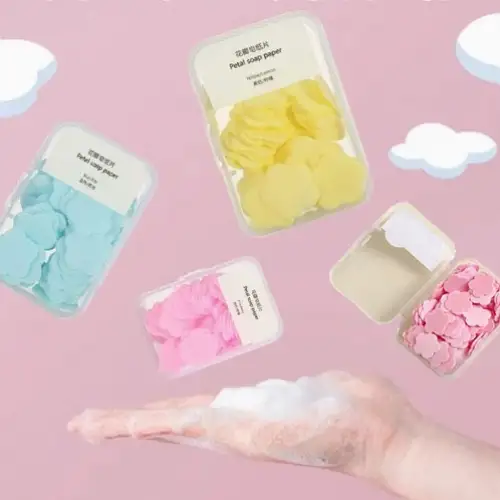 100 Yaprak Eriyen Mini Parfümlü Kağıt Sabun