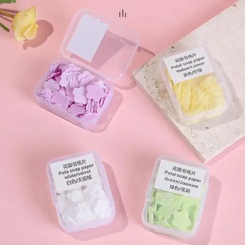 100 Yaprak Eriyen Mini Parfümlü Kağıt Sabun