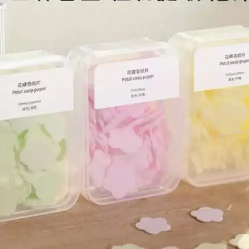 100 Yaprak Eriyen Mini Parfümlü Kağıt Sabun