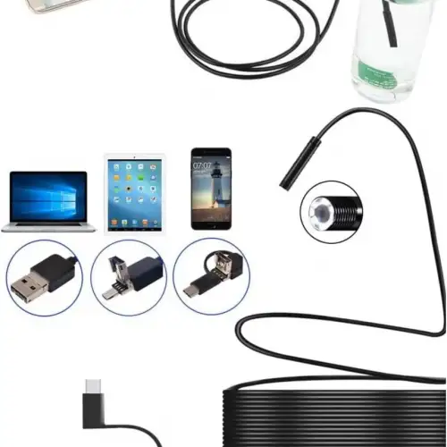 10mt Lens 5.5mm Işıklı Endeskop Boroskop Yılan Kamera