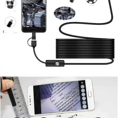 10mt Lens 5.5mm Işıklı Endeskop Boroskop Yılan Kamera