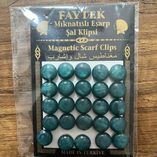 25 Takım Mıknatıslı Eşarp Şal Klipsi