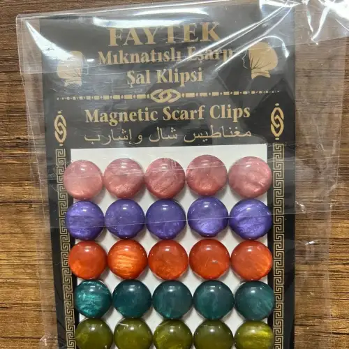 25 Takım Mıknatıslı Eşarp Şal Klipsi