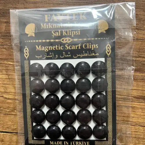25 Takım Mıknatıslı Eşarp Şal Klipsi