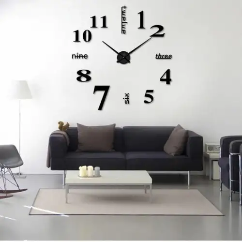 3D Wall Dıy Clock Yeni Nesil 3D Duvar Saati