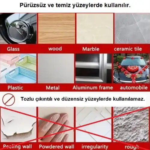 60 Parça Kolay Açılır Güçlü Çift Taraflı Bant 18mm*50mm