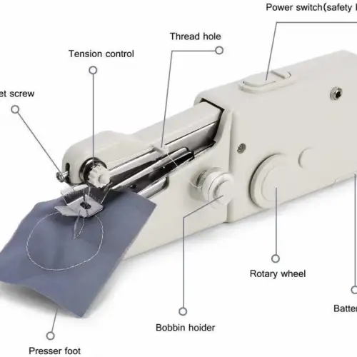 Egonex Taşınabilir, Kablosuz, Denim Kumaş Dikimi Yetenekli, El Dikiş Makinası Egnx-2048