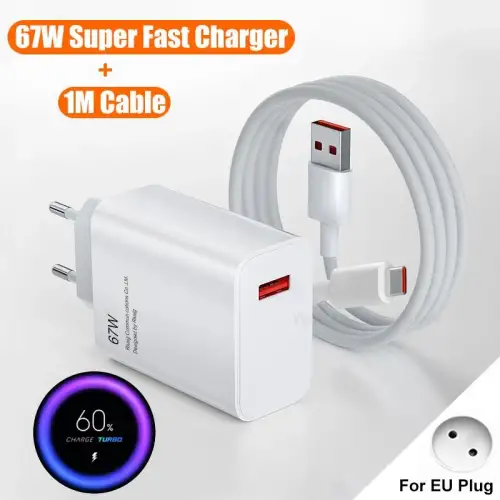 67w Usb To Type-c Şarj Cihazı Ve Şarj Kablosu