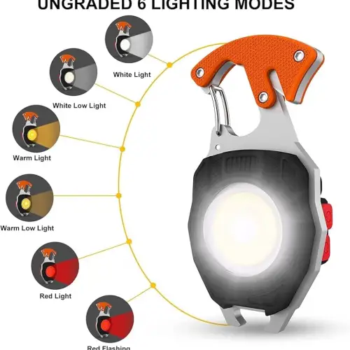 Led Şarj Edilebilir El Feneri Çok Amaçlı Alet Anahtarlık
