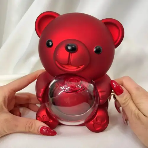 Sevimli Ayıcık Güllü Takı Kutusu Kırmızı