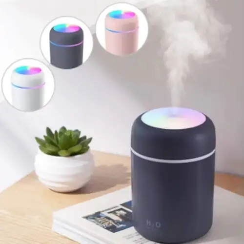 DEMPOWER DP-315B USB COLORFUL (KLASİK) (300ML) (H2O) (MİNİ) (USB ŞARJ& IŞIKLI) HAVA NEMLENDİRİCİ &BUHAR MAKİNE &KOKU GİDERİCİ*100