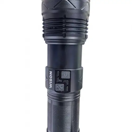 WISON 980 Profesyonel Zoomlu El Feneri | 60W – 7000 Lümen – 13.200 Mah – Type‑c – Metal Gövde