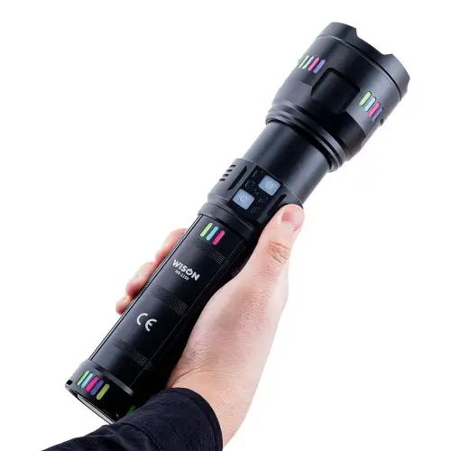 Wison WS-1150 Uzun Menzilli 60 Watt 5500 Lümen Profesyonel Güçlü El Feneri