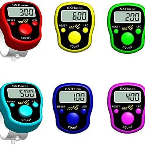 Sesli Işıklı Zikirmatik Dijital Yüzük Her 100de Alarm