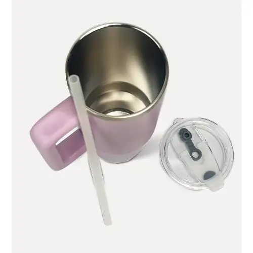 Penguin Termos Pipetli Termos Bardak 900 Ml Paslanmaz Çelik Mor